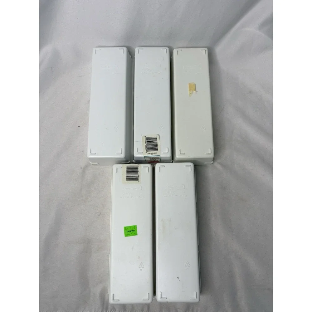 Vtg Rubbermaid Drawer Organizers Lot Of 11 White Interlocking 2910 2915 2916